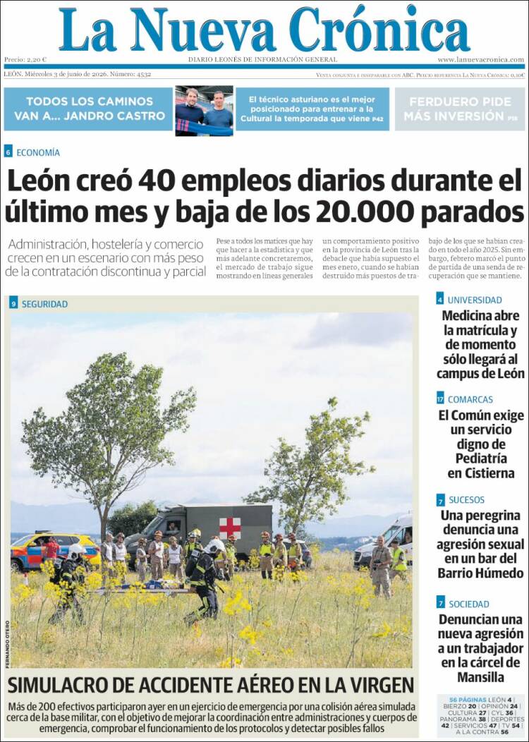 Portada de La Nueva Crónica (Espa&ntilde;a)