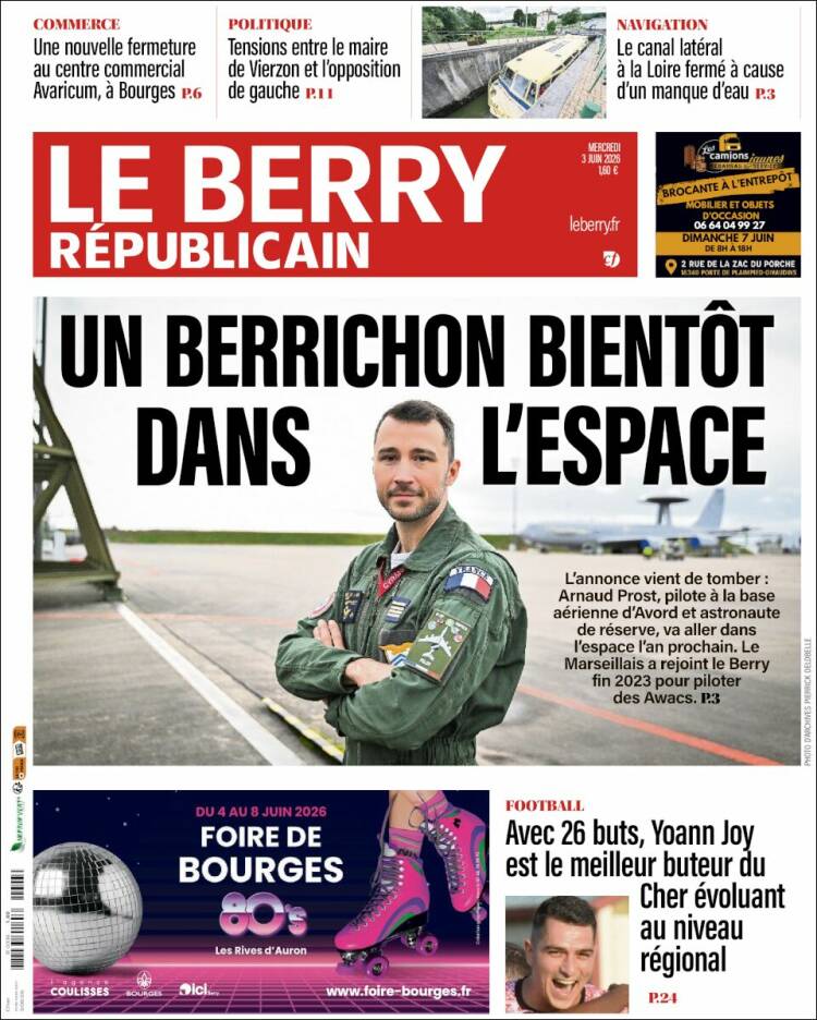 Portada de Berry Republicain (Francia)