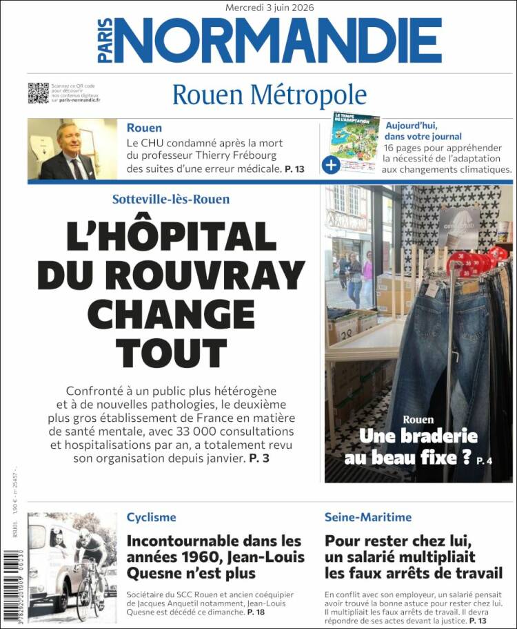 Portada de Paris Normandie (Francia)