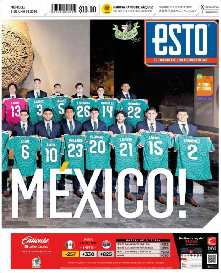 Portada de Esto (M&eacute;xico)