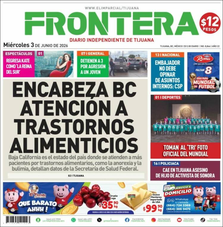 Portada de Frontera (M&eacute;xico)