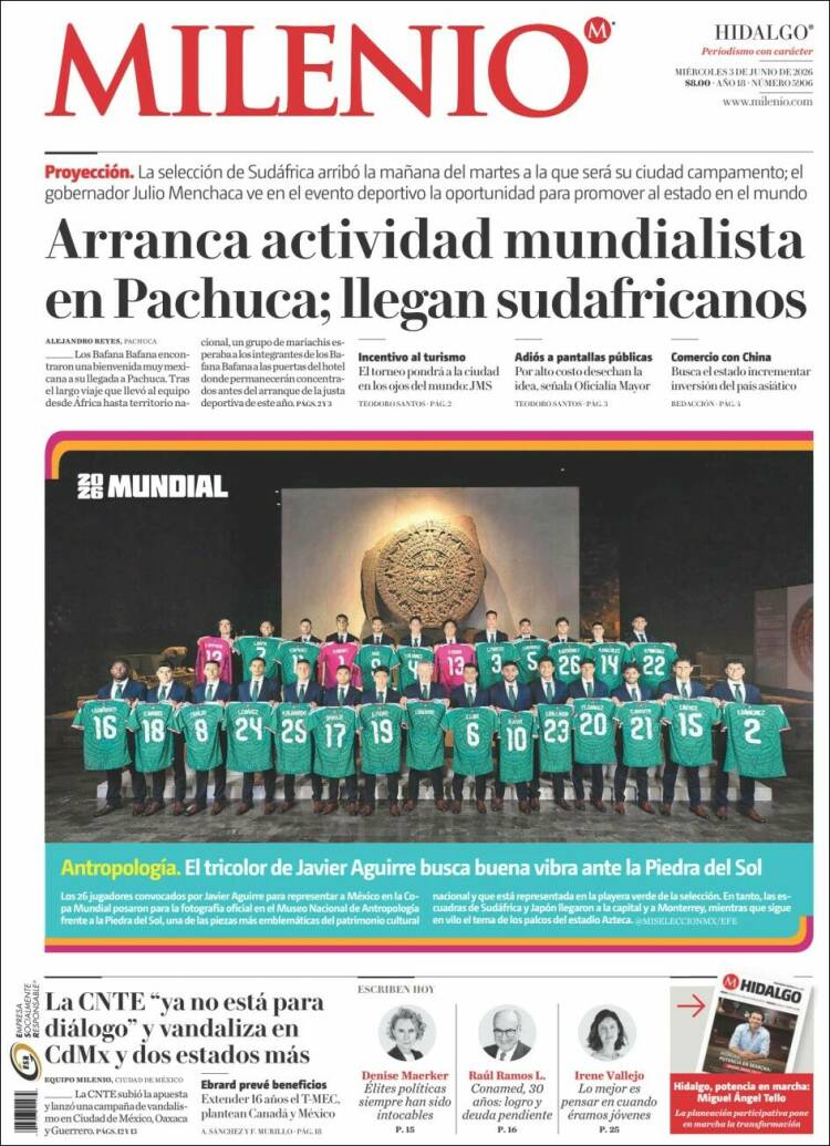 Portada de Milenio de Hidalgo (M&eacute;xico)