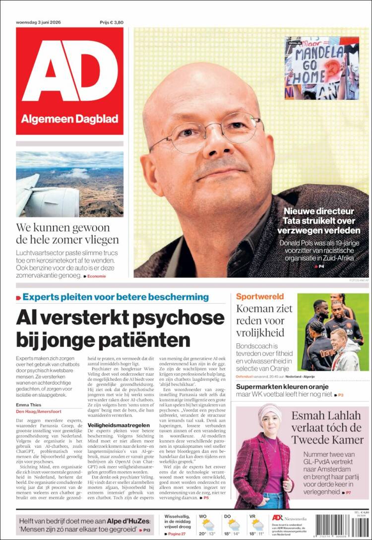 Portada de AD (Pa&iacute;ses Bajos)