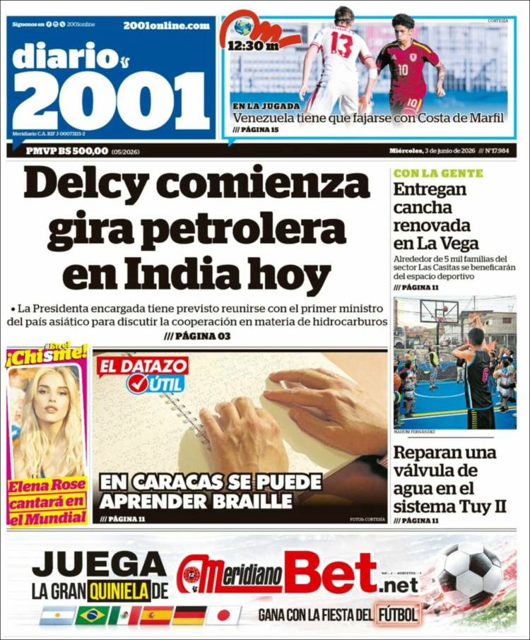 Portada de 2001 - Dosmiluno (Venezuela)