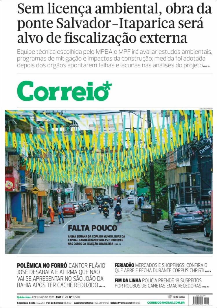 Portada de Correio* (Brasil)