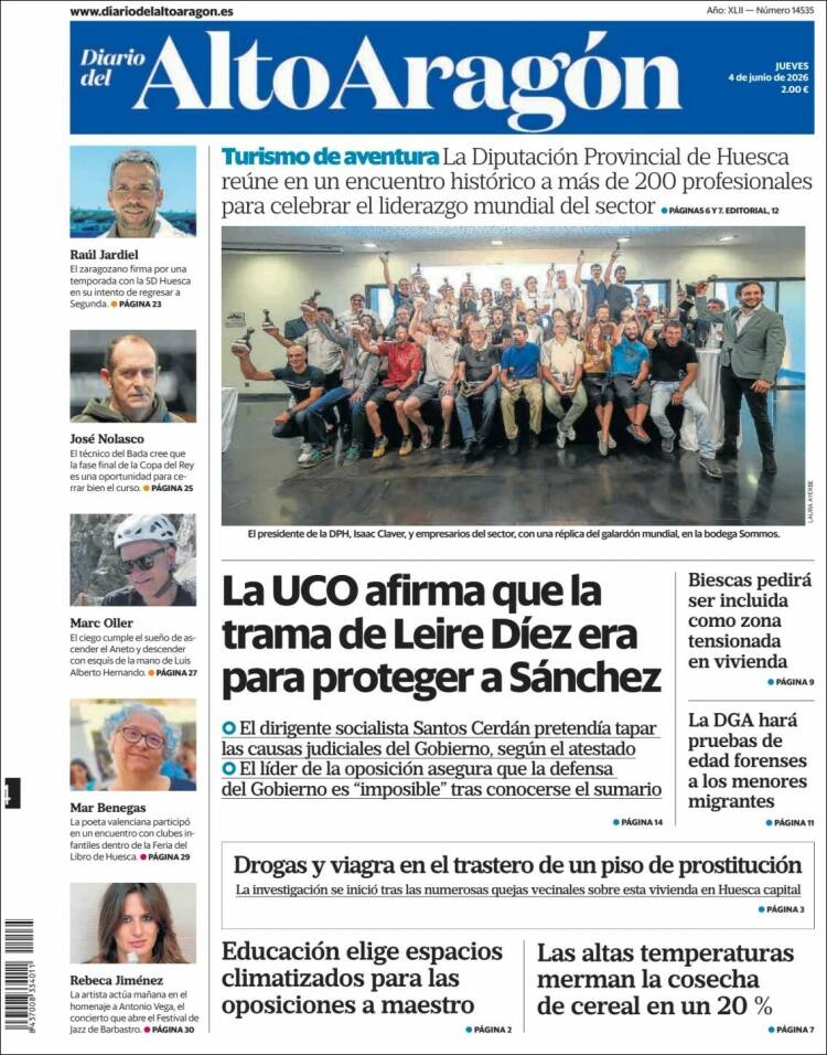 Portada de Diario del AltoAragón (Espa&ntilde;a)