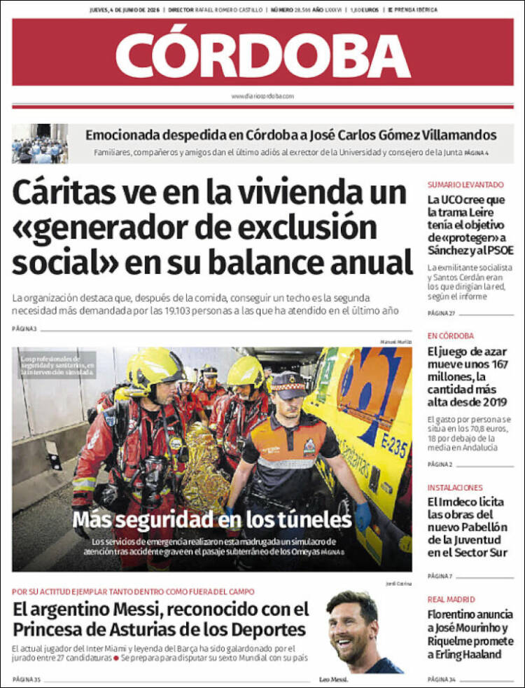 Portada de Diario de Córdoba (Espa&ntilde;a)