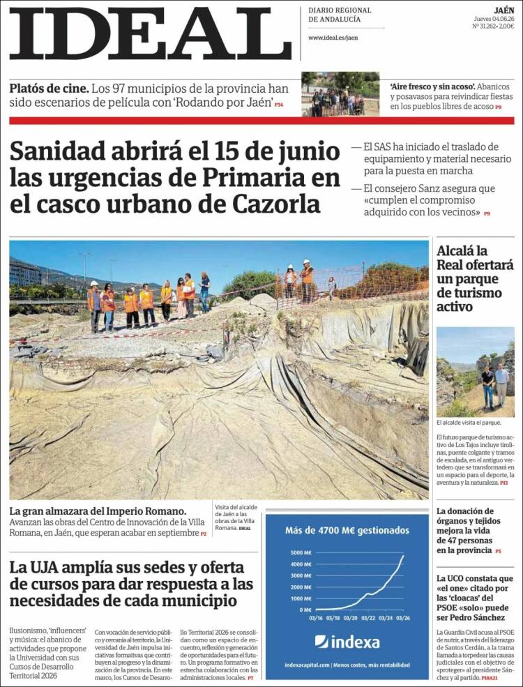 Portada de El Ideal de Jaén (Espa&ntilde;a)