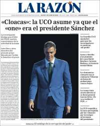 Portada de La Razón (Espa&ntilde;a)