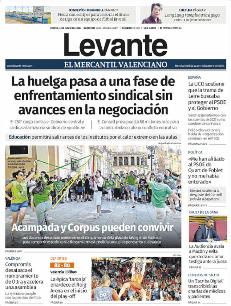 Portada de Levante (Espa&ntilde;a)