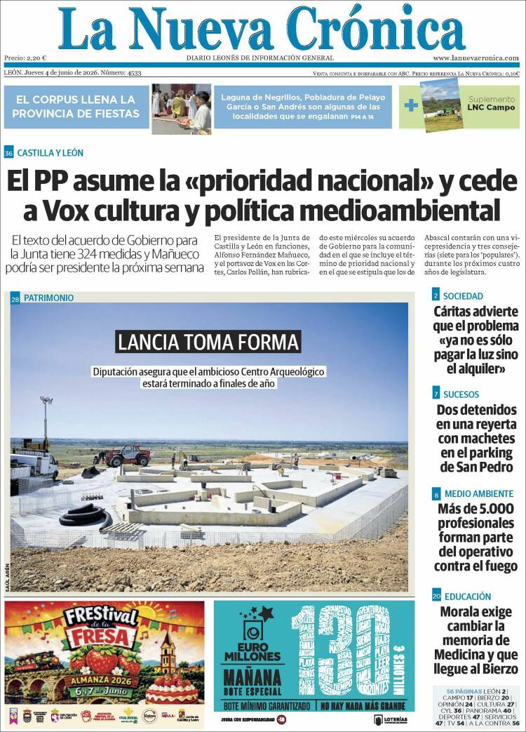 Portada de La Nueva Crónica (Espa&ntilde;a)