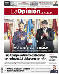 Portada de La Opinión de Murcia (Espa&ntilde;a)