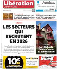 Portada de Libération Champagne (Francia)