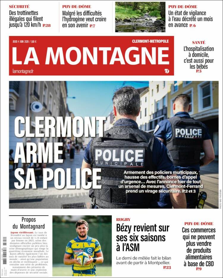 Portada de La Montagne (Francia)