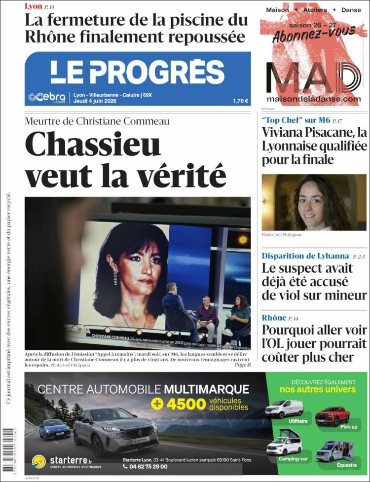 Portada de Progres de Fecamp (Francia)