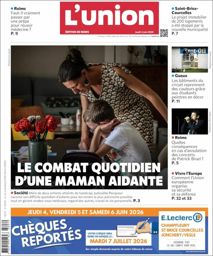 Portada de L'Union (Francia)