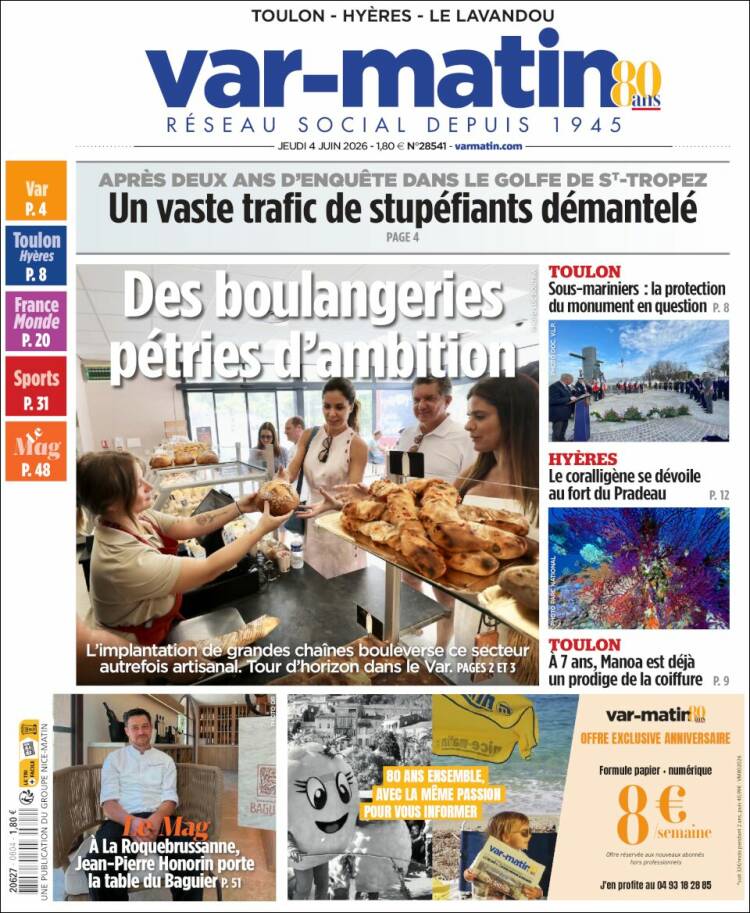 Portada de Var-Matin (Francia)
