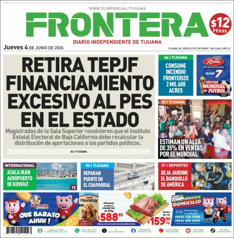 Portada de Frontera (M&eacute;xico)