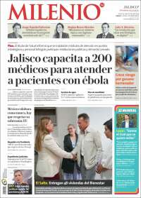 Portada de Milenio - Jalisco (M&eacute;xico)