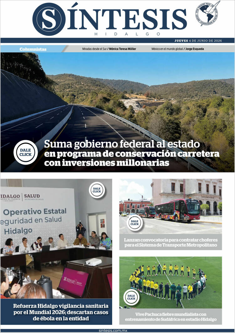 Portada de Sistesis - Hidalgo (M&eacute;xico)