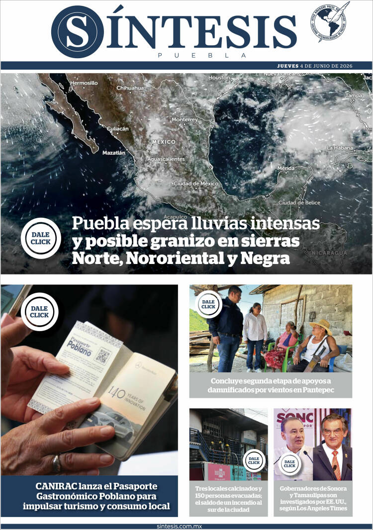 Portada de Síntesis - Puebla (M&eacute;xico)