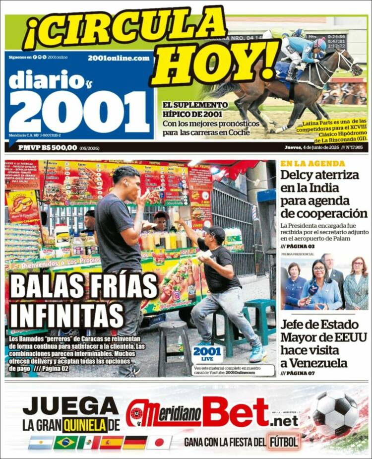 Portada de 2001 - Dosmiluno (Venezuela)