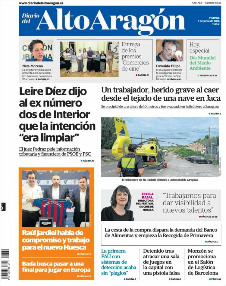 Portada de Diario del AltoAragón (Espa&ntilde;a)