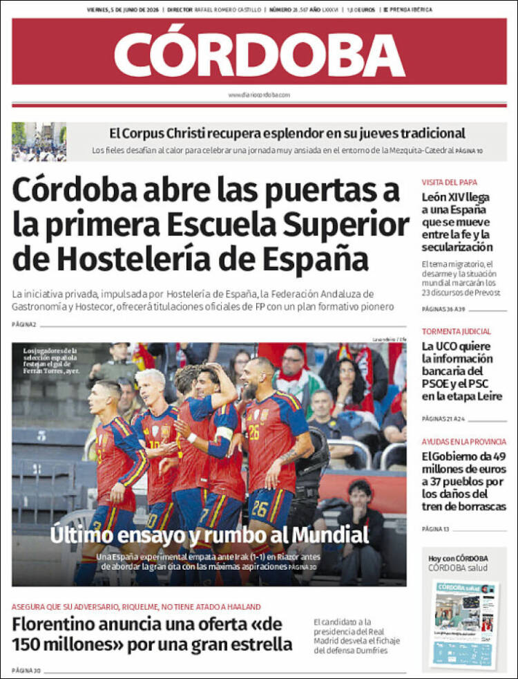 Portada de Diario de Córdoba (Espa&ntilde;a)