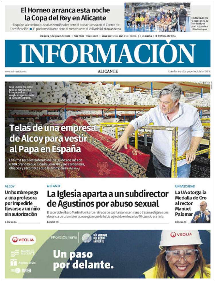Portada de Diario Información (Espa&ntilde;a)