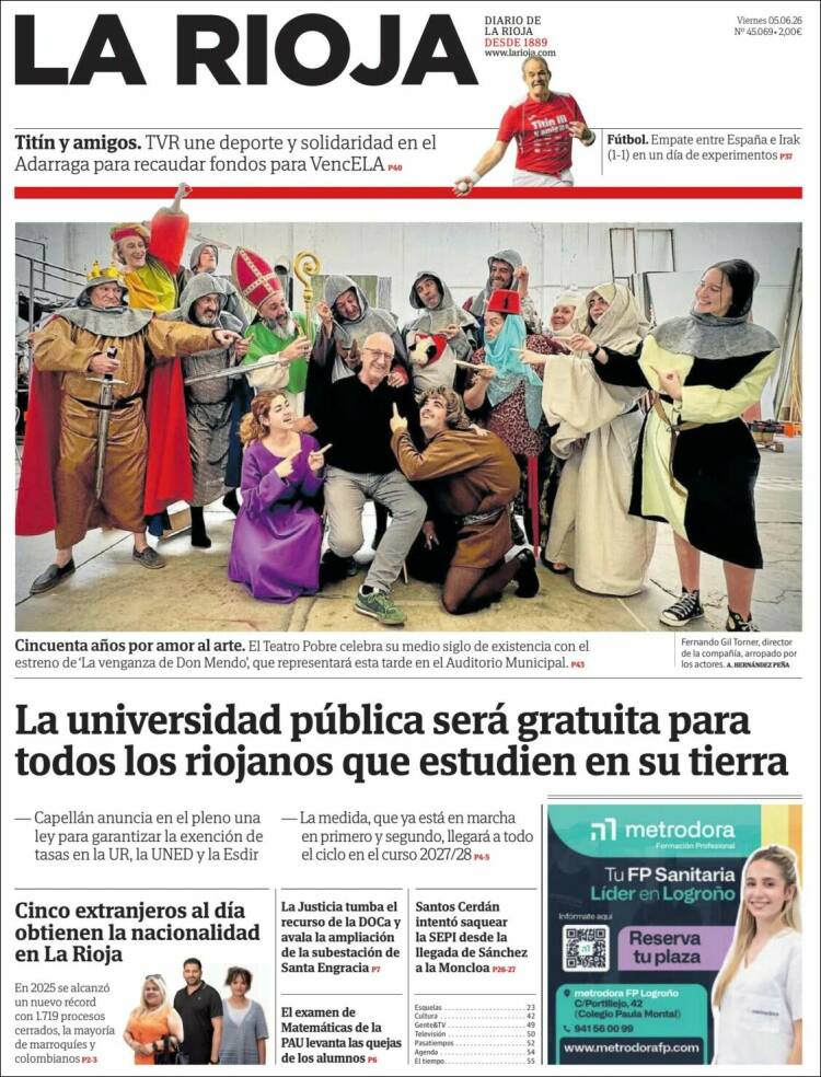 Portada de La Rioja (Espa&ntilde;a)