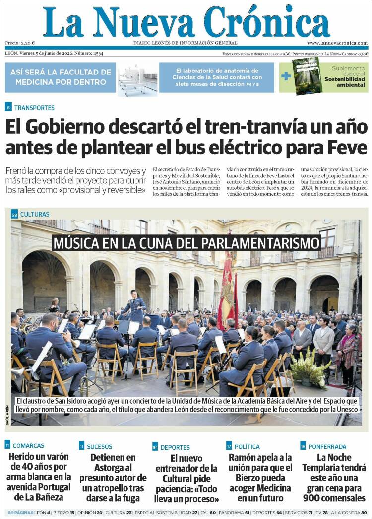 Portada de La Nueva Crónica (Espa&ntilde;a)