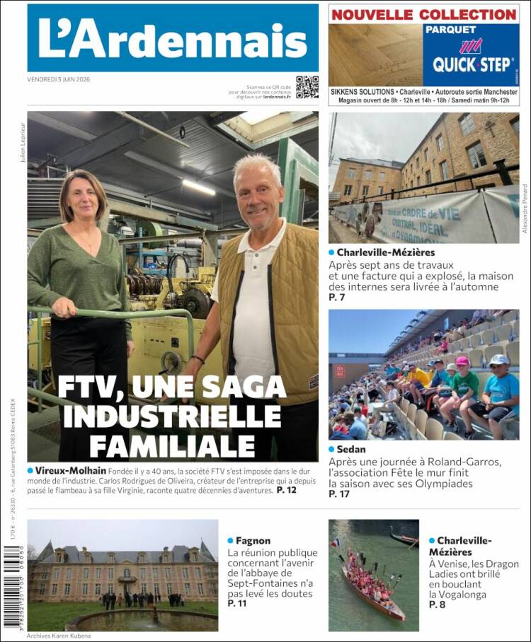 Portada de L'Ardenais (Francia)
