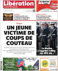 Portada de Libération Champagne (Francia)