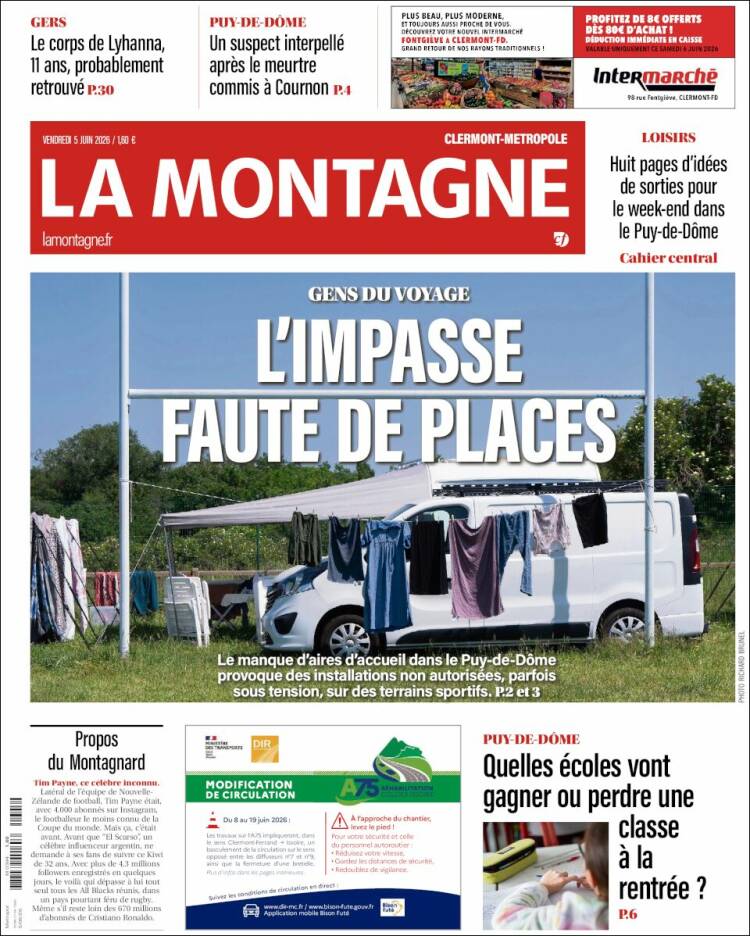 Portada de La Montagne (Francia)
