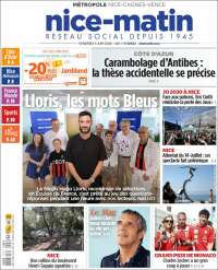 Portada de Nice-Matin (Francia)