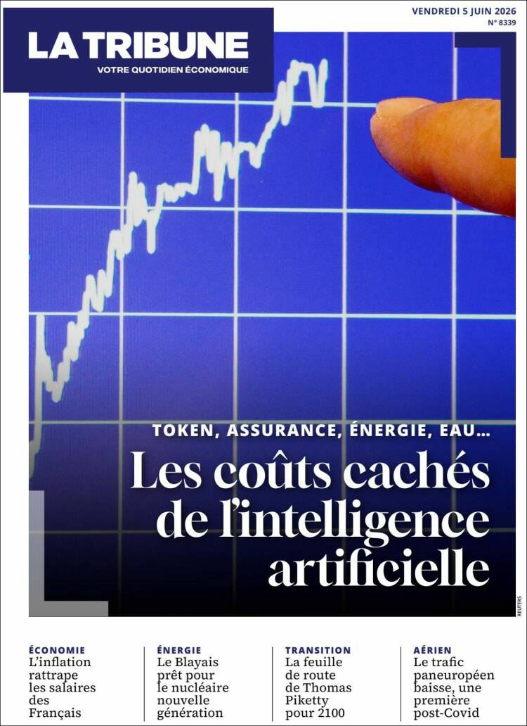 Portada de La Tribune (Francia)