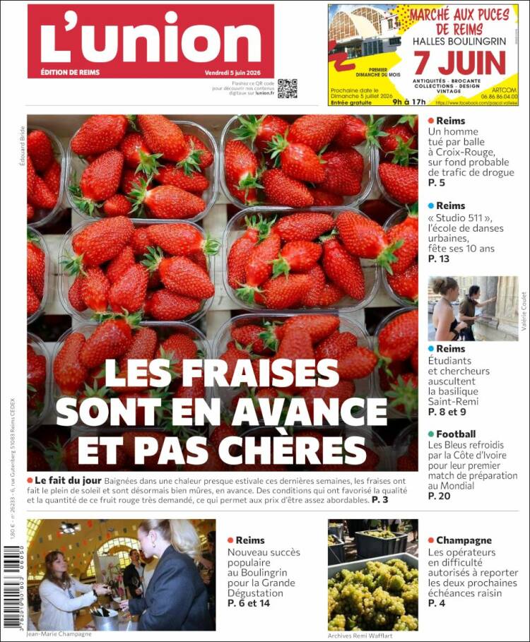 Portada de L'Union (Francia)