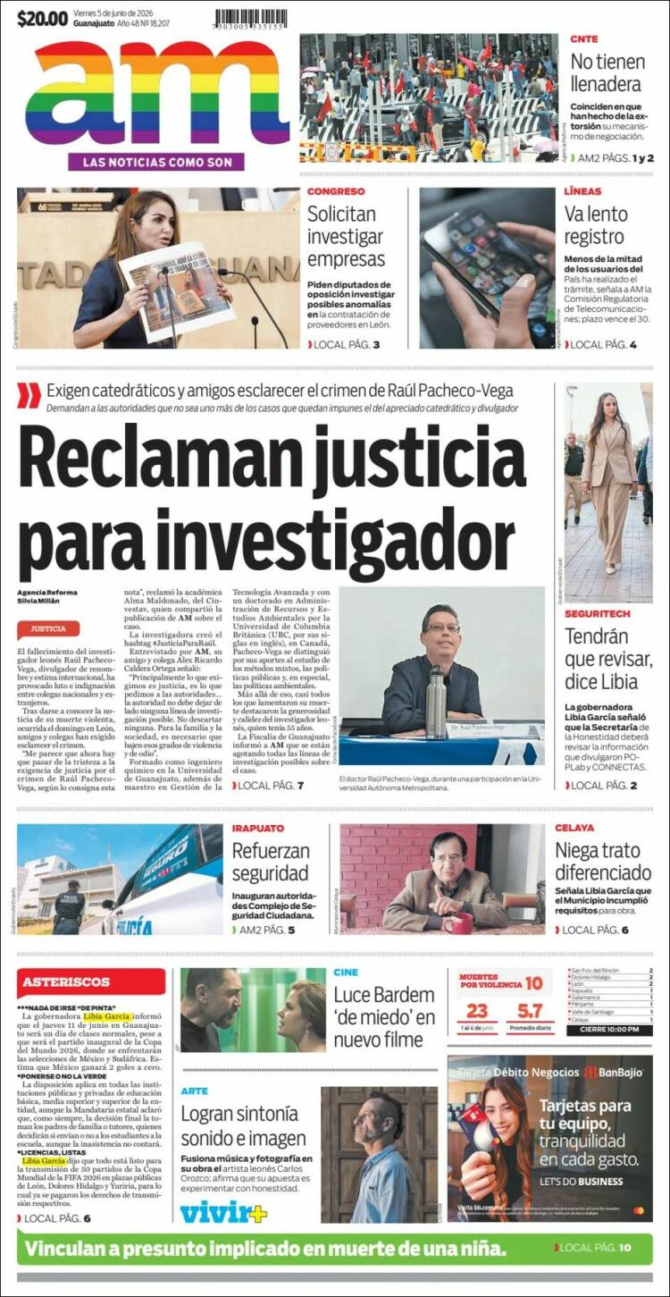 Portada de Al Día A.M. (M&eacute;xico)