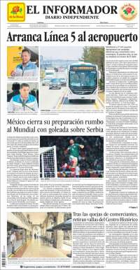 Portada de El Informador (M&eacute;xico)