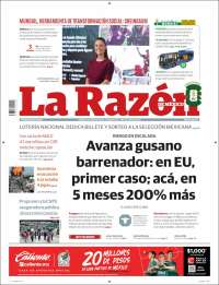 Portada de La Razón (M&eacute;xico)