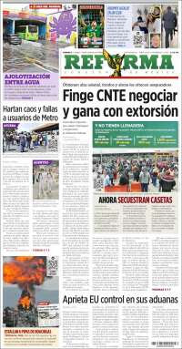 Portada de Reforma (M&eacute;xico)