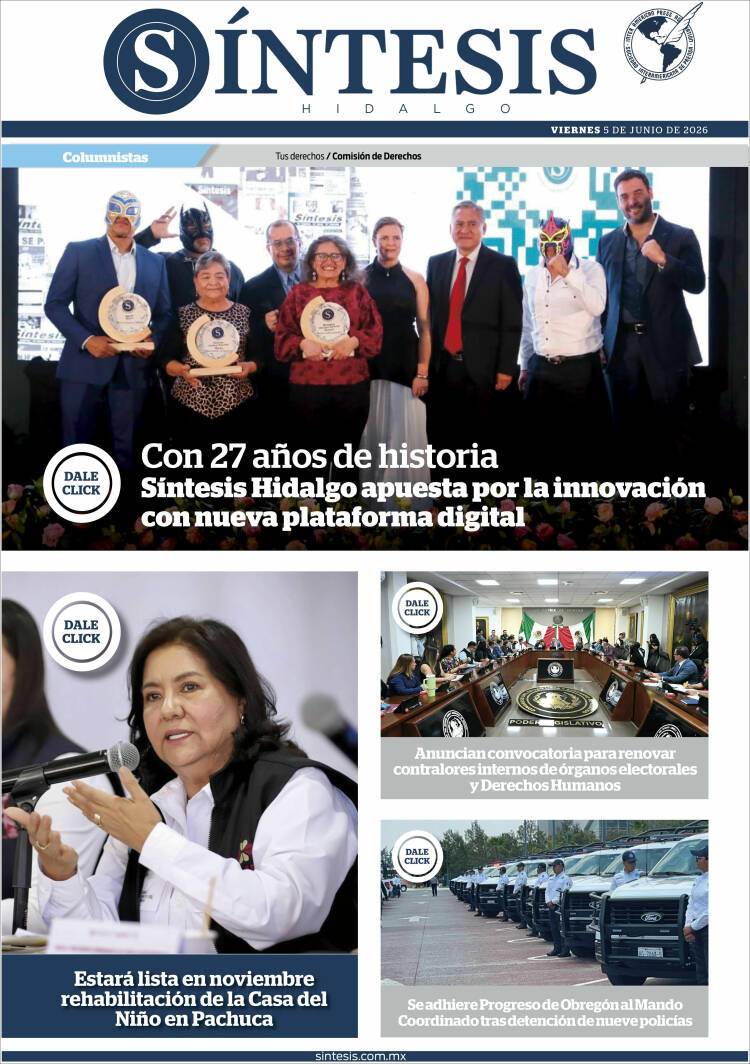 Portada de Sistesis - Hidalgo (M&eacute;xico)