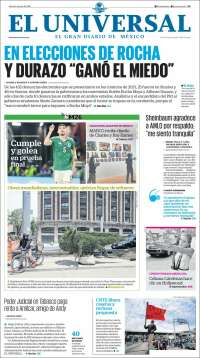 Portada de El Universal (M&eacute;xico)