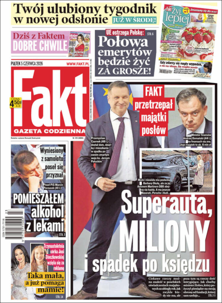 Portada de Fakt (Polonia)