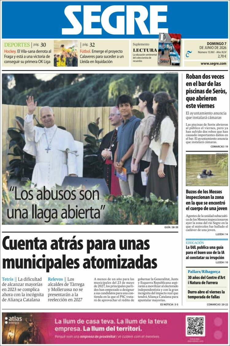 Portada de Segre  (Espa&ntilde;a)
