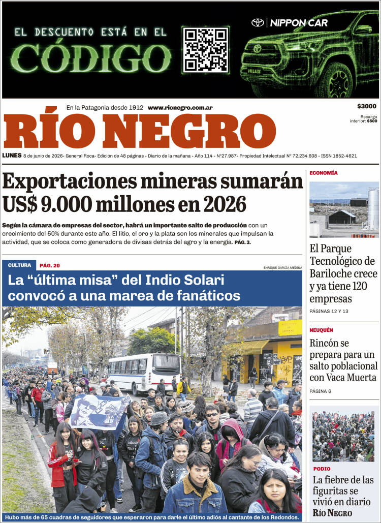 Portada de Rio Negro (Argentina)