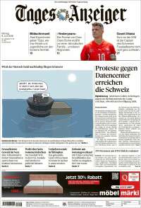 Portada de Tages-Anzeiger (Suiza)