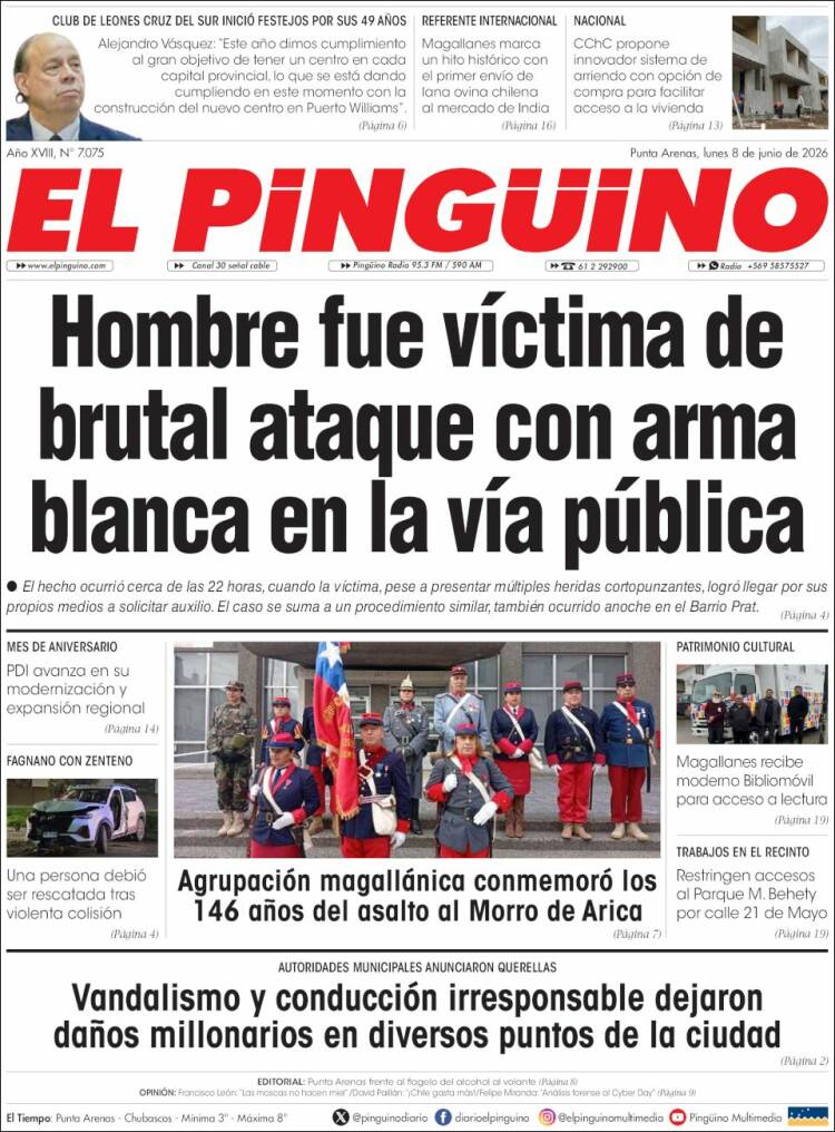Portada de El Pingüino (Chile)