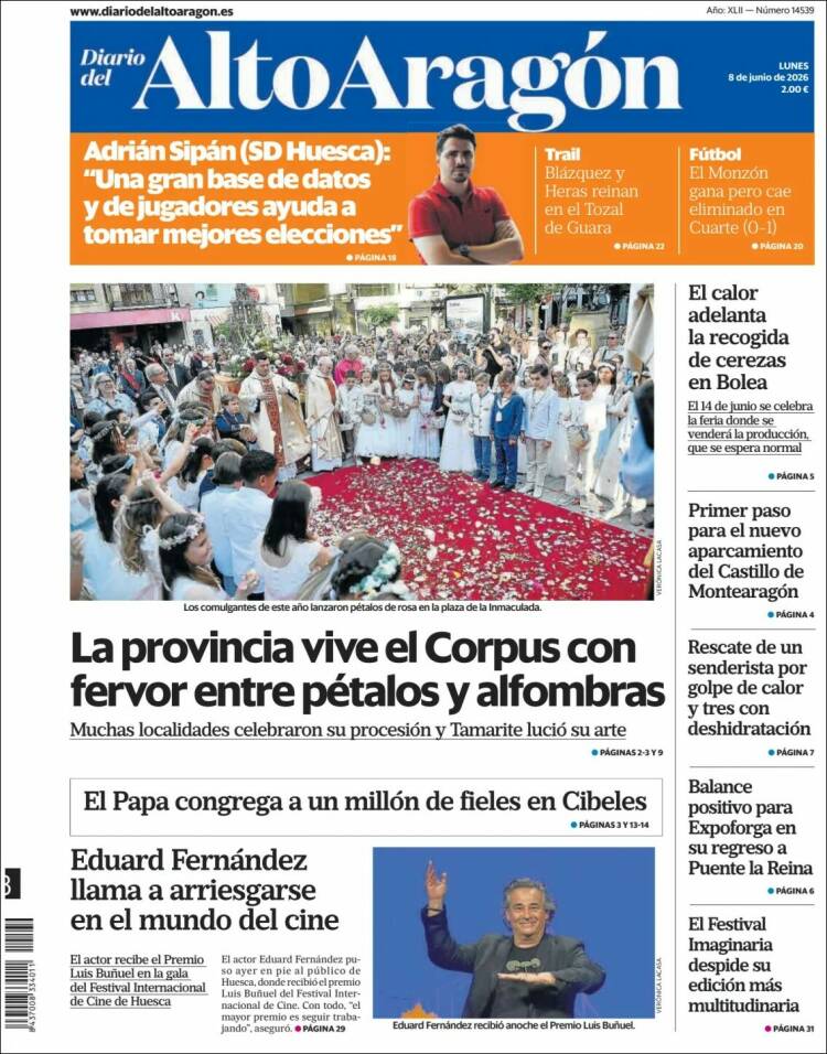 Portada de Diario del AltoAragón (Espa&ntilde;a)