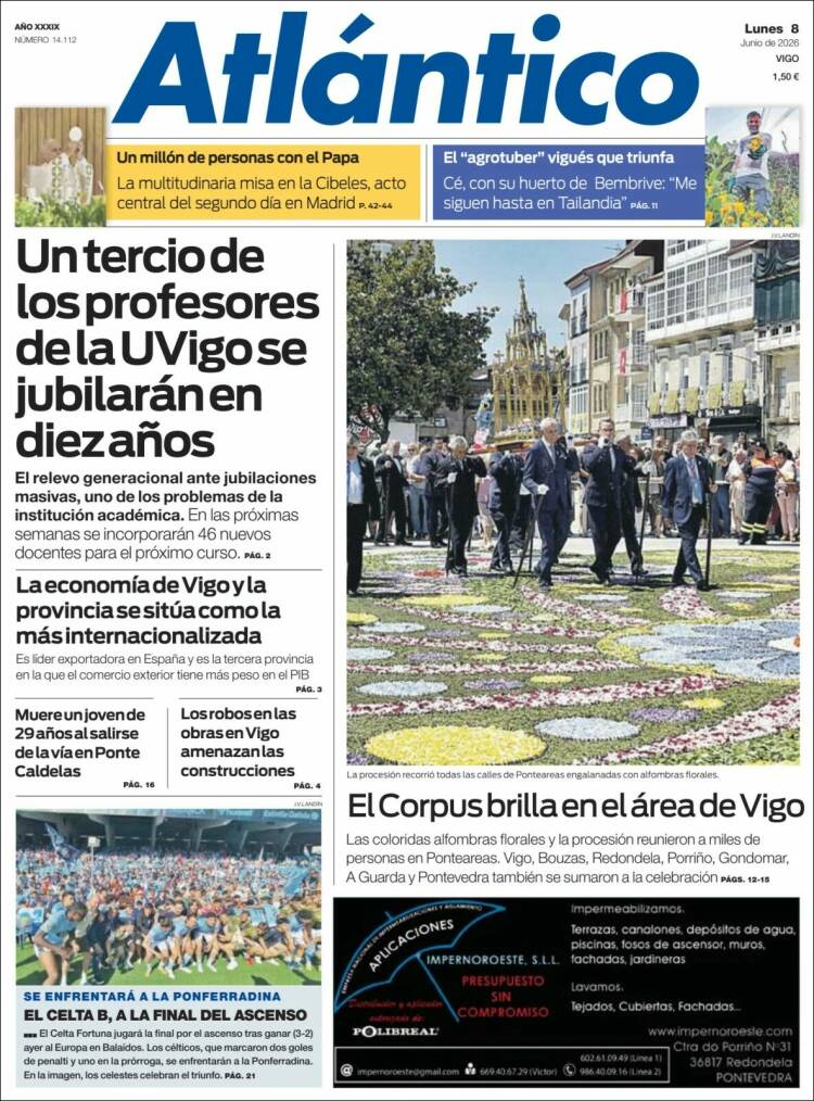 Portada de Atlántico Diario (Espa&ntilde;a)